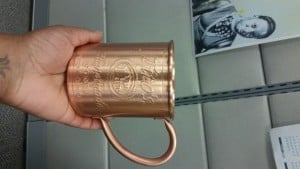 The Tito's cup that I use to store topic slips for new posts on my blog each week